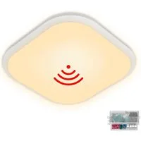 FIVMEN LED Deckenleuchte Deckenlampe 15W/24W Wandleuchte mit Bewegungsmelder, LED fest integriert, Kaltweiß/Warmweiß, Rund/Eckig