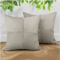 Amilian Kissenbezüge 2er Set Kissenhüllen - Sofakissenbezug & Couchkissenbezug, (2 Stück), 40x40 cm, Kissenhülle für Kissen, Dekokissen, Zierkissen, Sofakissen