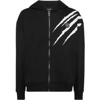 PLEIN SPORT Kapuzensweatjacke Scratch