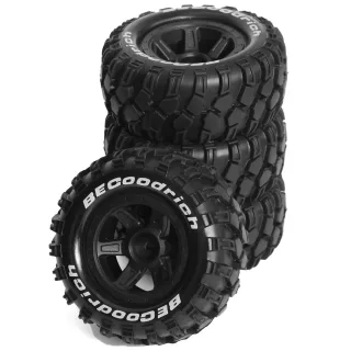 4PCS Upgraded Tires Wheels for Rlaarlo MJX HBX 1/14 1/16 High Speed Racing RC Cars Vehicles Models Spare Parts W193