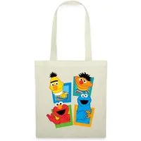 Spreadshirt Henkeltasche Sesamstraße Kacheln Ernie und Bert Stoffbeutel (1-tlg)