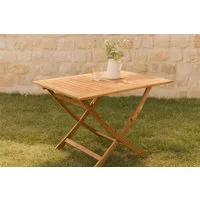 SAM® Gartentisch Kaleo, massives Akazienholz, klappbar, mit Schirmloch