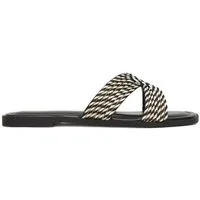 Jenny Jenny Damen-Flip-Flops, Schwarz Badepantolette