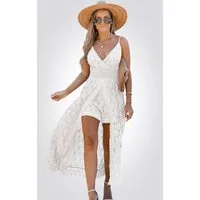 Cupshe Jumpsuit Rückenfreies Maxikleid mit Spaghettiträgern