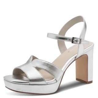 Tamaris - Da.-Sandalette silver - Gr. - 40