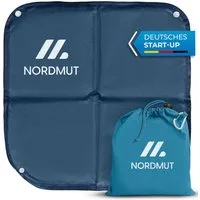 Nordmut Thermositzkissen Sitzkissen Outdoor, Wandern Camping, faltbar, wetterfest, leicht, Spar-Set, 1-tlg., Nordmut Nallo + Alu Karabiner + Transportbeutel, isolierend, wasserabweisend, ultraleicht, atmungsaktiv, Trekking