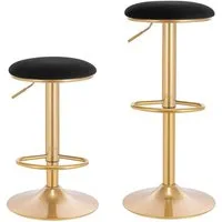 Woltu Drehhocker (2 St), ergonomischer 360 ° Barhocker höhenverstellbar