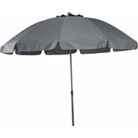 Siena Garden Sonnenschirm Sonnenschirm Gartenschirm Balkonschirm 200 cm Rund Kippbar Anthrazit