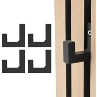 TSB Werk Kleiderhaken Kleiderhaken für Akustikpaneele Garderobenhaken, (4-St), Halter, Universal, Wandhaken, Haken