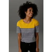 Aniston CASUAL T-Shirt im Marine-Look