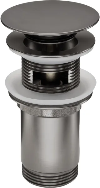 Neuesbad Serie 600 Klick-Klack Ablaufgarnitur, titanium, für Waschtische mit Überlauf NB1NHC_D10U1
