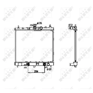 NRF K?hler f?r Antriebsbatterie Nissan Micra K12 53477