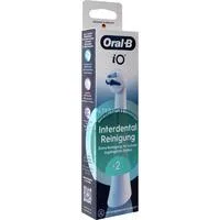 Oral-B iO Interdental Reinigung 2er, Aufsteckbürste weiß, Zahnseideähnliche Reinigung
