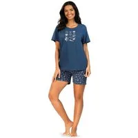 comtessa Shorty Summer Whisper (Set, 2 tlg., 2-teilig) Damen Pyjama 2-teilig Shorts Baumwolle große Größen