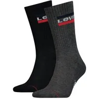 Levi's® Socken LEVIS REGULAR CUT SPRTWR LOGO 2P (Packung, 2-Paar, 2er Pack) mit breitem Logobund