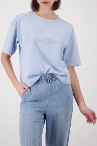 monari - Sweatshirt mit Prägedruck sea side - Gr. - 44
