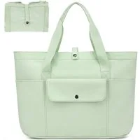 TAN.TOMI Umhängetasche Damen Multi-Taschen Große Tote Bag Shopper Schultertasche, Faltbarer Stauraum Mit Reißverschluss für Reisen Arbeit Fitness