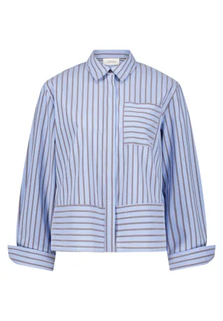 CARTOON - Gestreifte Bluse blau - Gr. - 36