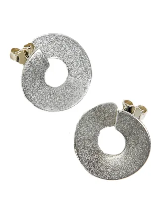 DeMarie Ohrringe eloxiertes Aluminium silberfarben