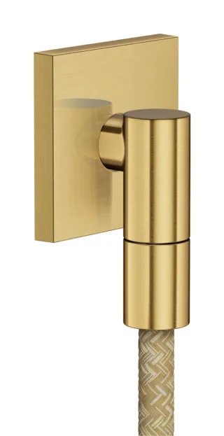 Hansgrohe Wandanschluss Axor Wall outlet Fine eckig G1/2" brushed gold optic, 36738250 36738250