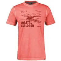 LERROS T-Shirt T-Shirt mit O-Neck und Frontprint