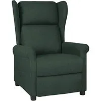 vidaXL Sessel Relaxsessel Dunkelgrün Stoff (1-St)