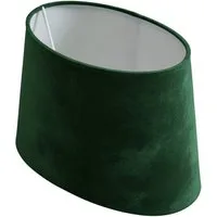 B&S Lampenschirm Lampenschirm oval Velvet grün B:31,5x20/T:23,5x15/H:19,5cm, Jinming