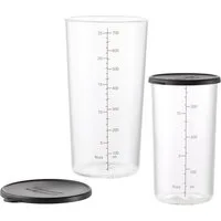ESGE-Zauberstab Messbecher ESGE-Zauberstab Becherset-Glas 7150, (Becherset, 2 Becher mit Deckel)