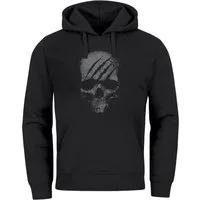 Neverless Hoodie Hoodie Herren Totenkopf Skull Totenschädel Skelett Print Aufdruck