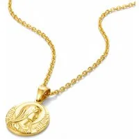 Karisma Kette mit Anhänger Damen Edelstahl Collier Anhänger Halskette - Heilige Maria, CSP1002