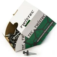 Hanse Syntec Systems Bauschraube Twistec Trapezblechschraube RAL 7016 (100 Stk) 4,8 x 20 mm, verzinkt, Schraubkopf. vormontierte EPDM-Dichtschreibe