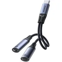 JOYROOM Joyroom SY-C03 USB-C auf 2x USB-C 2in1 DAC Adapter KFZ-Adapter