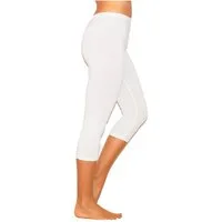 YESET Caprihose Damen 3/4 Capri Leggings Baumwolle WEISS XL Capri kurze Leggings