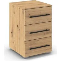 OTTO home Nachtkommode Nachttisch Nachtschrank Schubladen Sideboard Schubladenkommode AVOLA (Breite 40 cm inkl. SOFT-CLOSE-FUNKTION mit Dekorfront), mit 3 geräumigen Schubladen für viel Stauraum MADE IN GERMANY