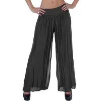 Caspar Palazzohose KHS010 elegante Damen Hose mit Seidenanteil Mit blickdichter Innenhose & hohem, figurfreundlichem Stretch Bund