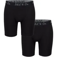 Phil & Co. Langer Boxer Herren Long Pants eng anliegend Boxer Shorts
