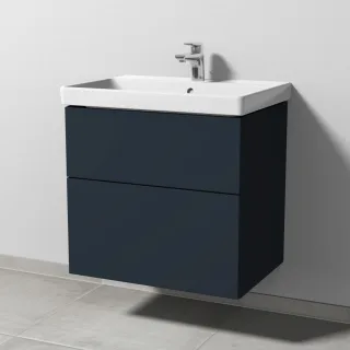 Sanipa 3way Waschtischunterbau zu Villeroy & Boch Avento Waschtisch mit 2 Auszügen, Marine-Matt SP6221R