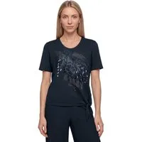 Betty Barclay Kurzarmshirt Damen mit Schleifenknoten (1-tlg)