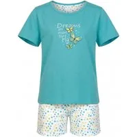 comtessa Schlafanzug Comte Kids (Set, 2 tlg., 2-teilig) Mädchen Pyjama Shorty Kurzarm Baumwolle