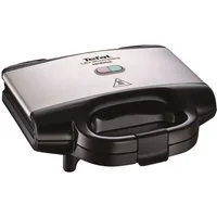 Tefal Sandwichmaker Ultracompact, einfache Reinigung, Verriegelungstaste, isolierter Griff, 700 W, kompakte Aufbewahrung, Maße: 26,5 x 26 x 12 cm, SM1552