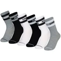 Converse Socken CHN BASIC WORDMARK CREW 6PK (6-Paar) für Children geeignet, 6er-Pack, weiches, elastisches Material