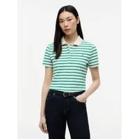 Tommy Hilfiger Poloshirt 1985 Slim Fit Pique Premium mit Logostickerei, Seitenschlitze