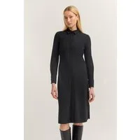 bugatti Blusenkleid Jersey mit Knopfleiste und Hemdkragen