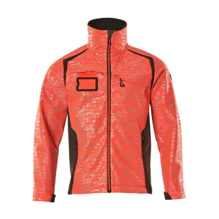 MASCOT Herren Softshell Jacke ACCELERATE SAFE Hi-vis Rot / Dunkelanthrazit 5XL - 19202-291-22218-5XL