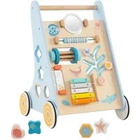 COSTWAY Lauflernwagen, Baby Lauflernhilfe Holz, Montessori, ab 1 Jahr