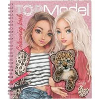 Depesche Skizzenbuch TOPModel Malbuch mit 40 Seiten zum Gestalten von Model Motiven, Inkl. 1 Stickerbogen, mit Leoparden-Thema