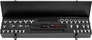 KS Tools 9x12mm ERGOTORQUE®precision Einsteck-Drehmomentschlüssel-Satz, 20-100Nm, 33-tlg - 516.1635
