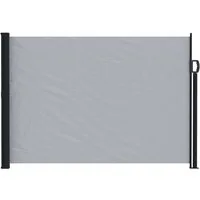 vidaXL Seitenmarkise Ausziehbares Seitenmarkise Grau 500 x 120 cm Polyester (1-St)