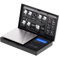 Adler Präzisionswaage AD 3176, Taschenwaage, Feinwaage, beleuchtete LCD Anzeige, schwarz