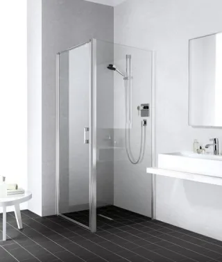 Kermi Seitenwand Liga TWD 1200x2000, silber mattglanz, ESG klar mit KermiClean, LITWD120201PK LITWD120201PK